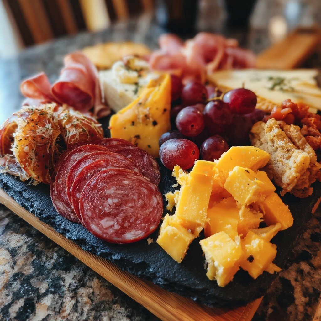 Festive Charcuterie Board with Meats