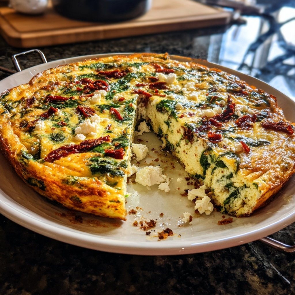 High Protein Spinach Frittata