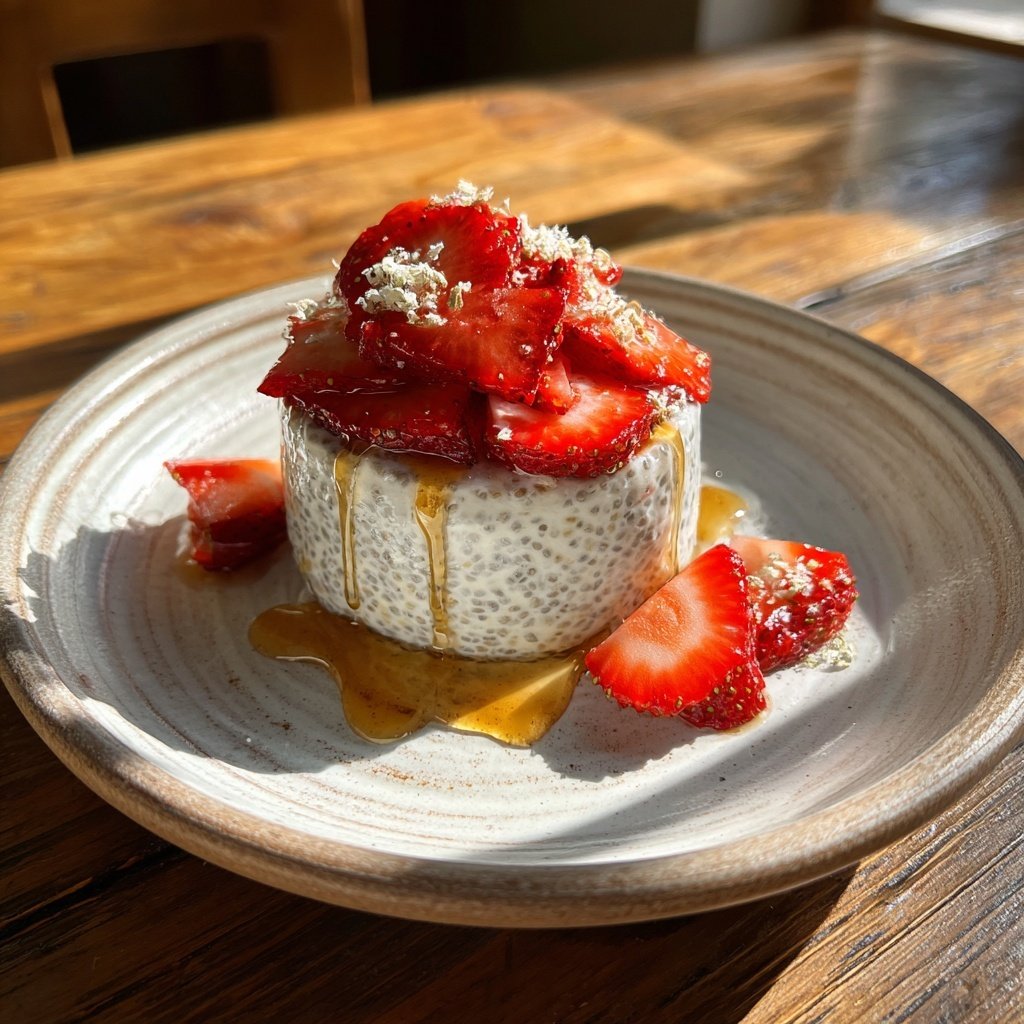 Strawberry Vanilla Chia Pudding
