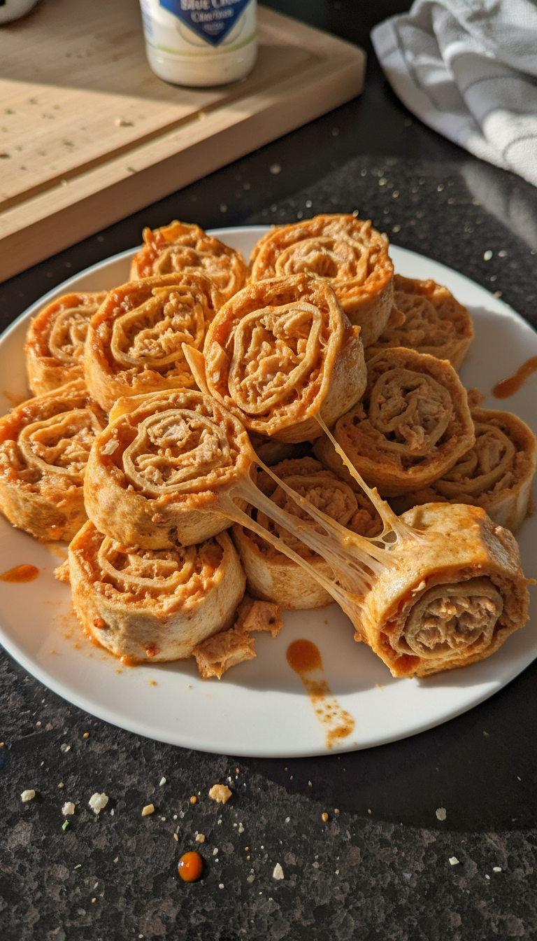 Buffalo Chicken Pinwheels Recipe