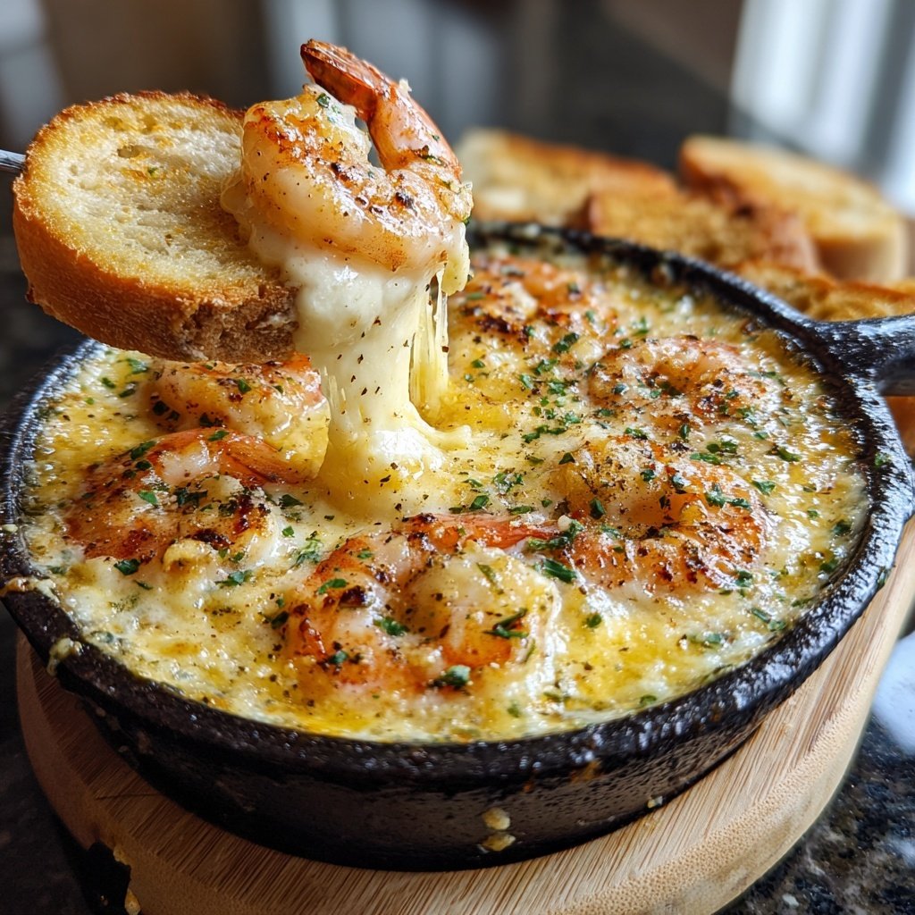 Sizzling Shrimp and Garlic Fondue