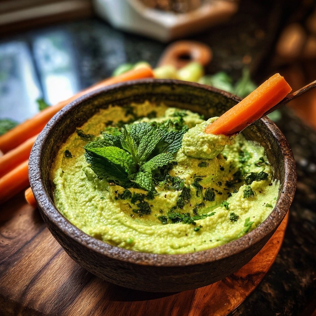 Garden Pea and Mint Hummus