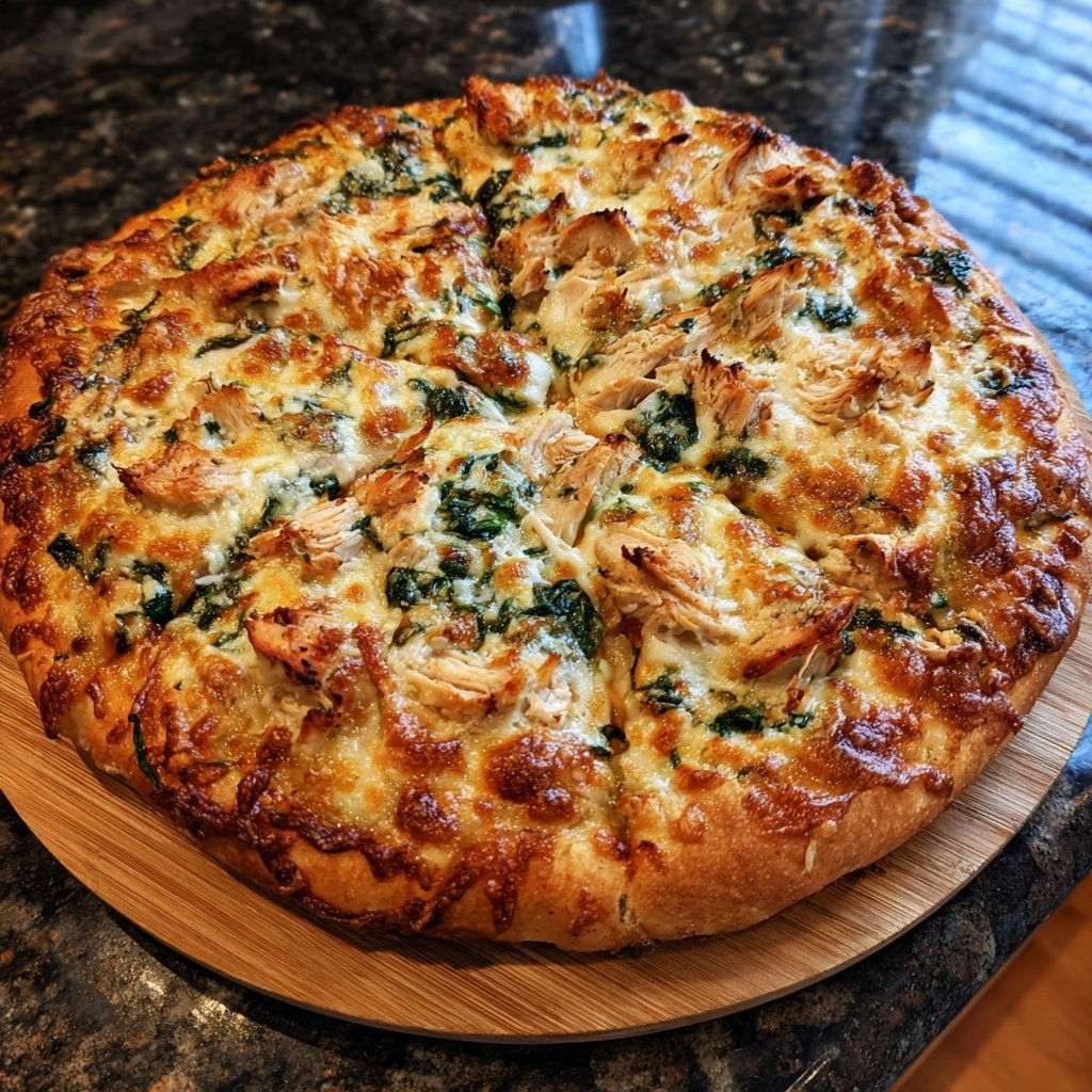 Turkey & Spinach Pizza