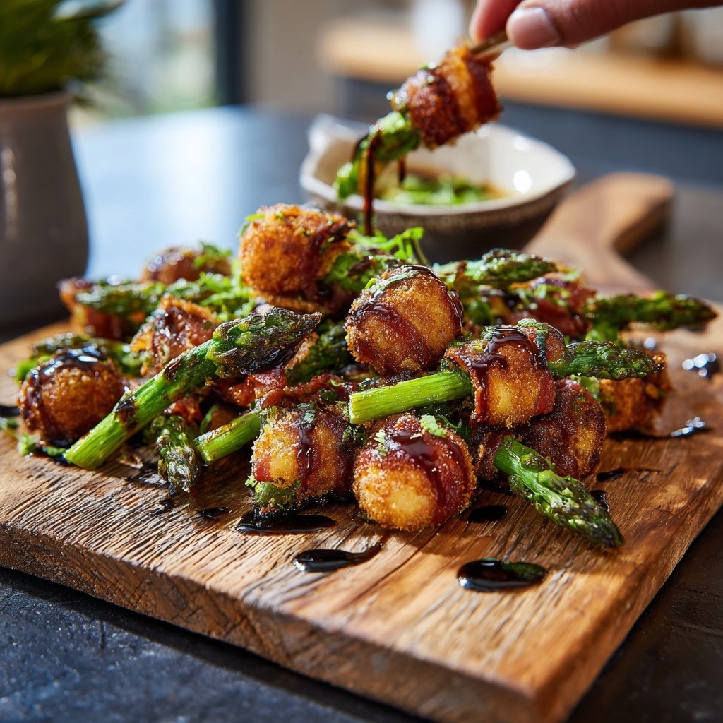 Savory Pancetta Asparagus Bites