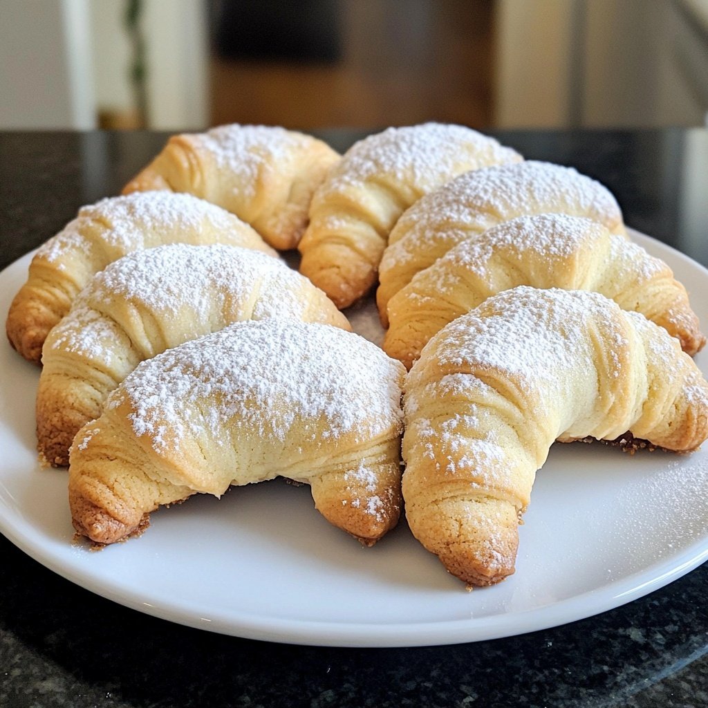 Buttery Vanilla Crescent Cookies