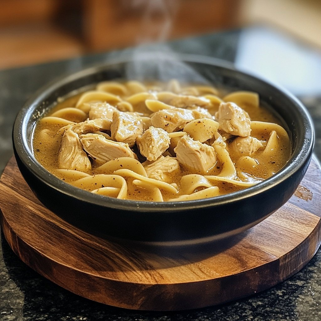 Classic Ginger Garlic Chicken Noodle Soup