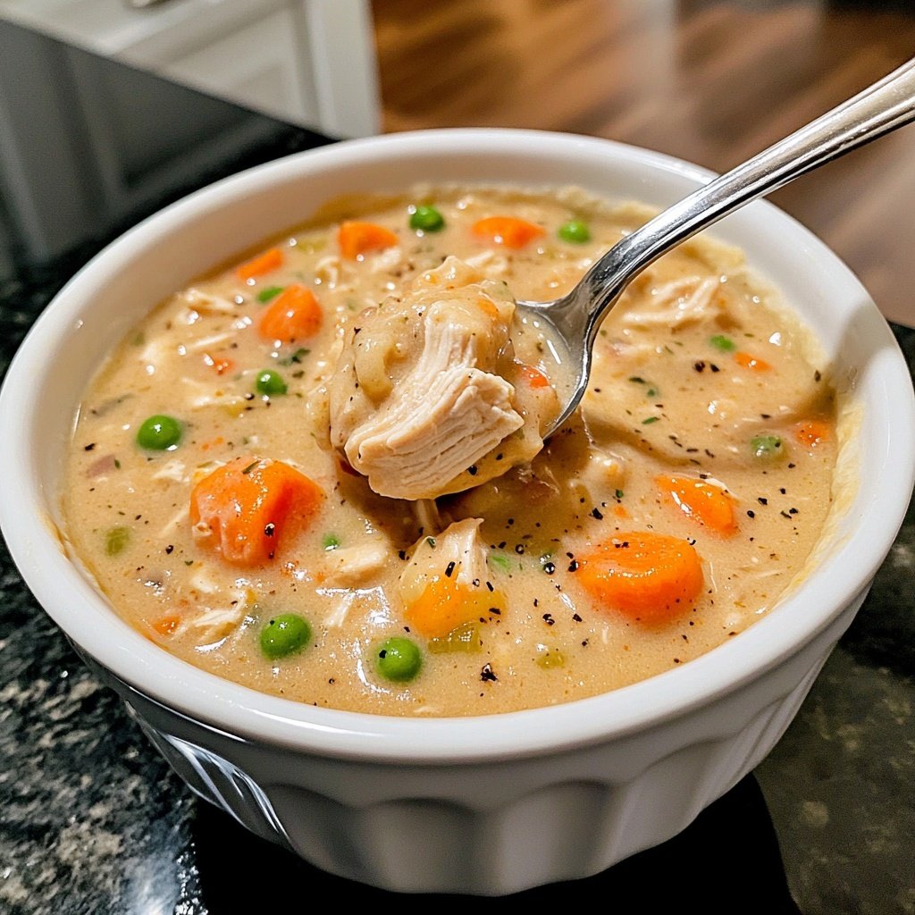 Slow Cooker Chicken Pot Pie Soup