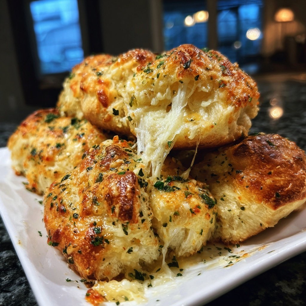 Garlic Butter Parmesan Pizza Rolls