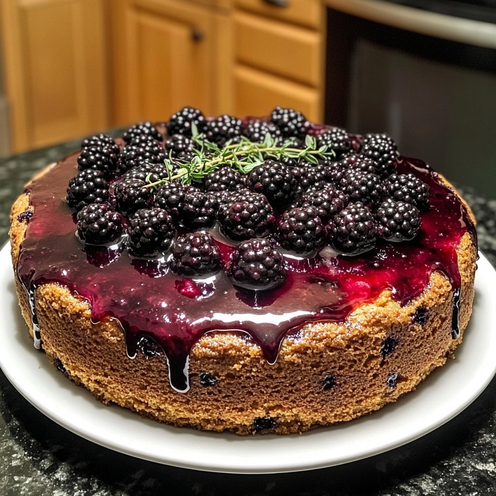 Capricorn Blackberry Thyme Cake