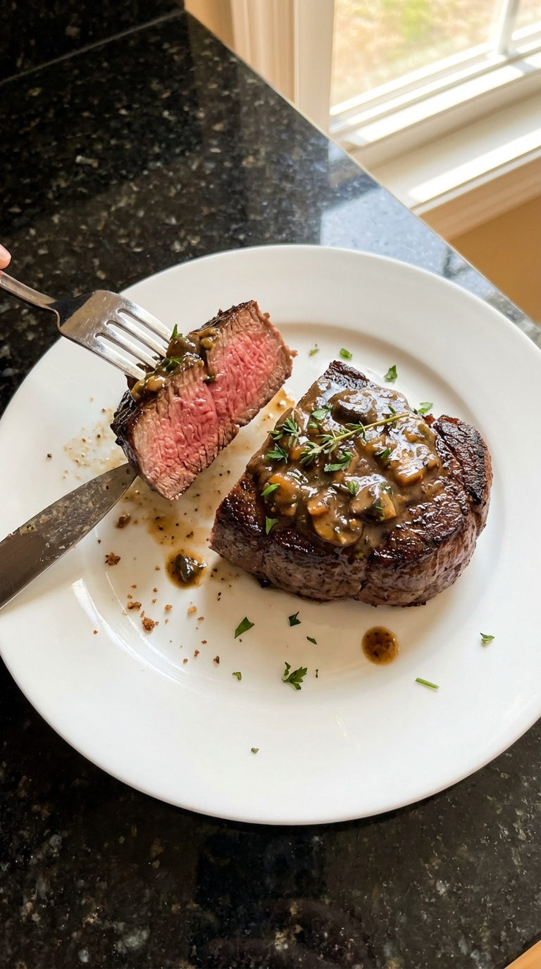 Filet Mignon with Mushroom Sauce