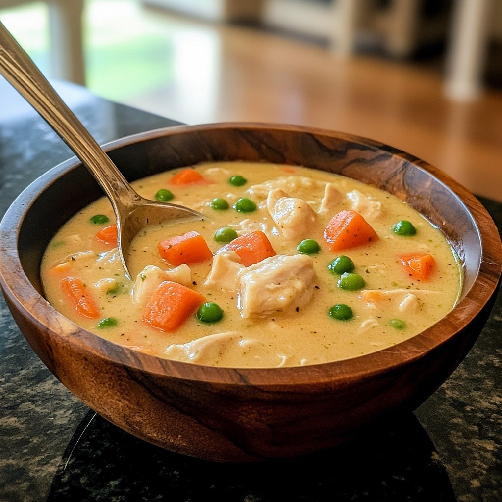 Healthy Chicken Pot Pie Soup