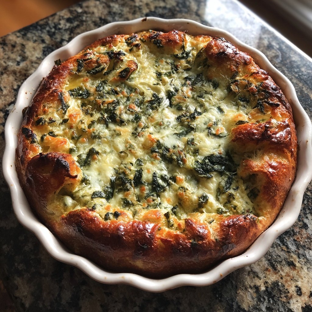 Protein-Rich Spinach and Cheese Bake