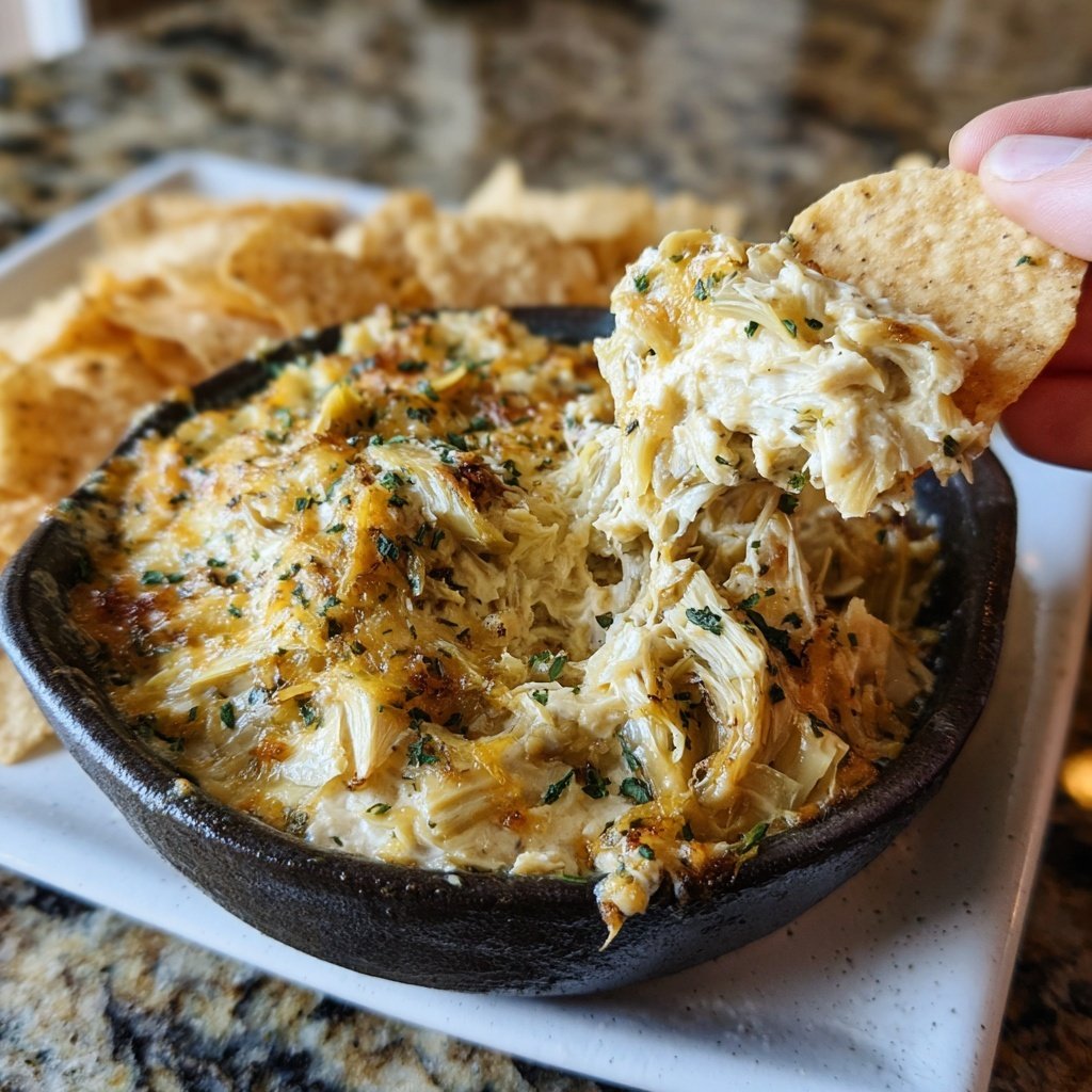 Caramelized Onion and Artichoke Dip