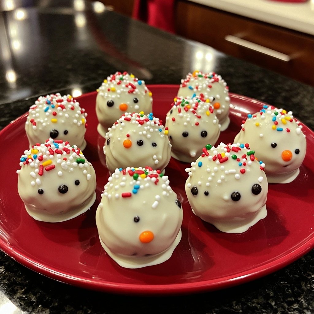 Gluten-Free Snowman Oreo Balls
