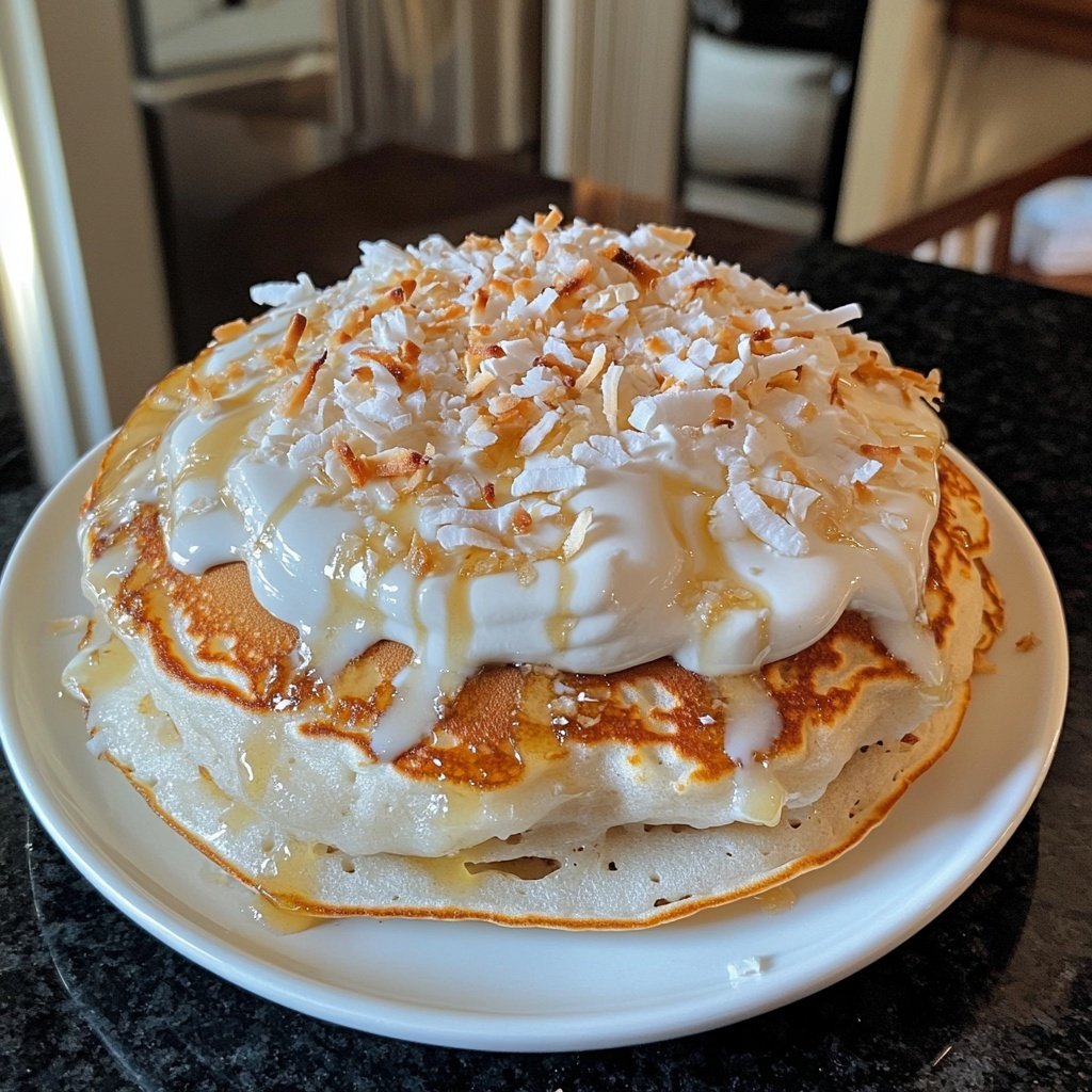 Coconut Cream Pancakes