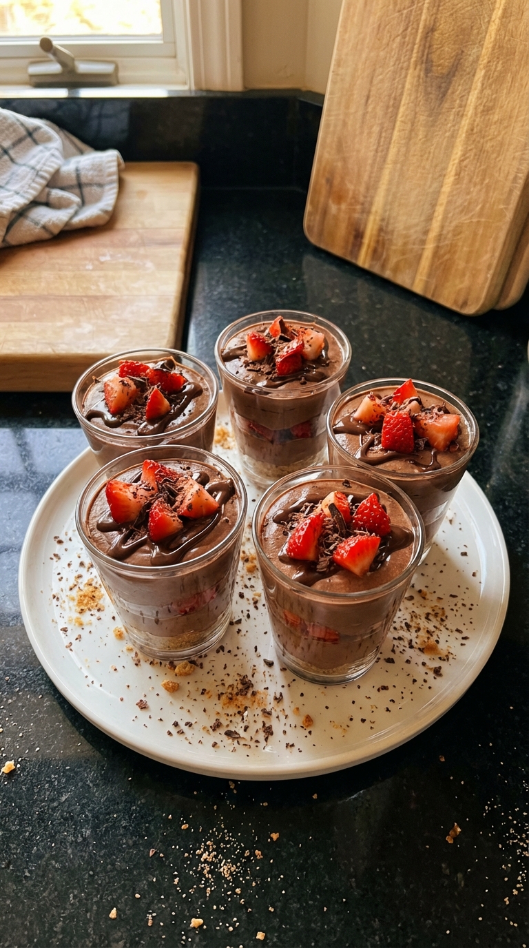Choco Strawberry Fusion Cups