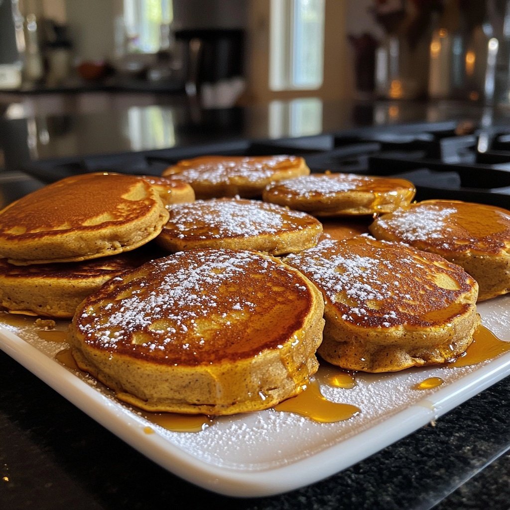 Fluffy Gingerbread Pancakes