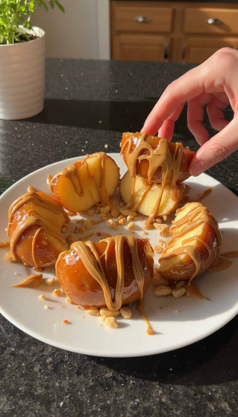 Peanut Butter Candy Apple Treats