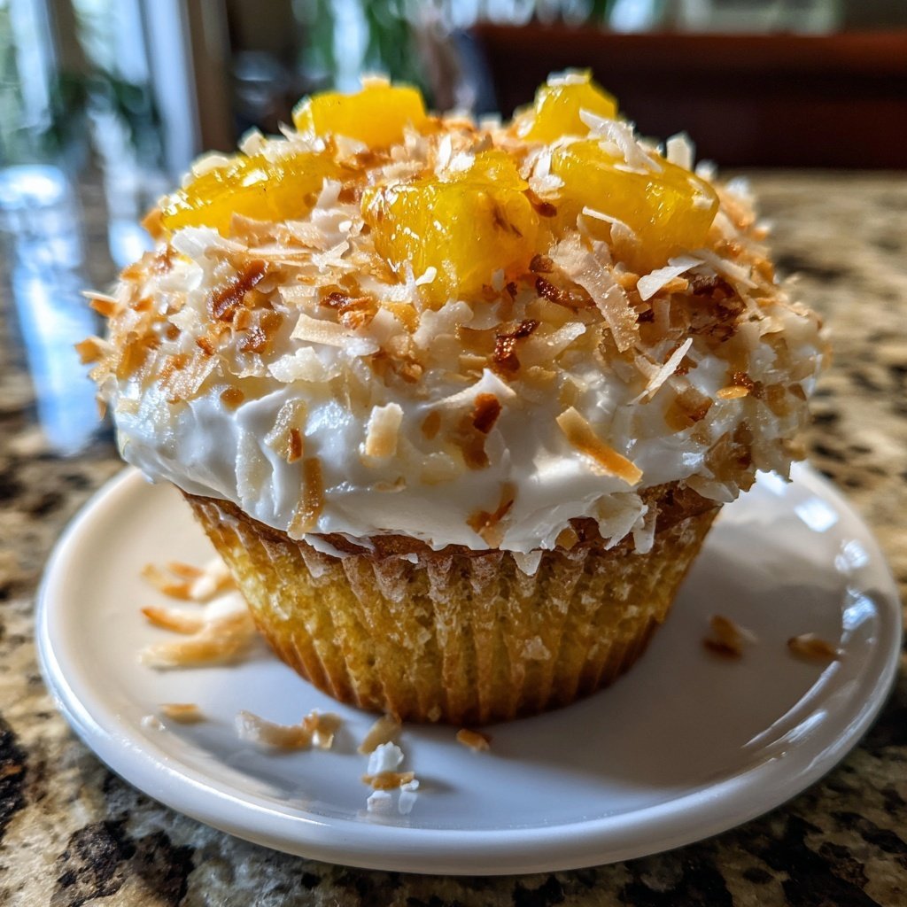 Mango Coconut Cupcake Bliss