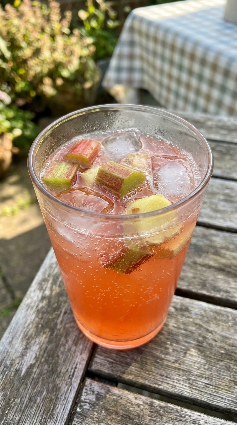 Rhubarb and Ginger Fizz