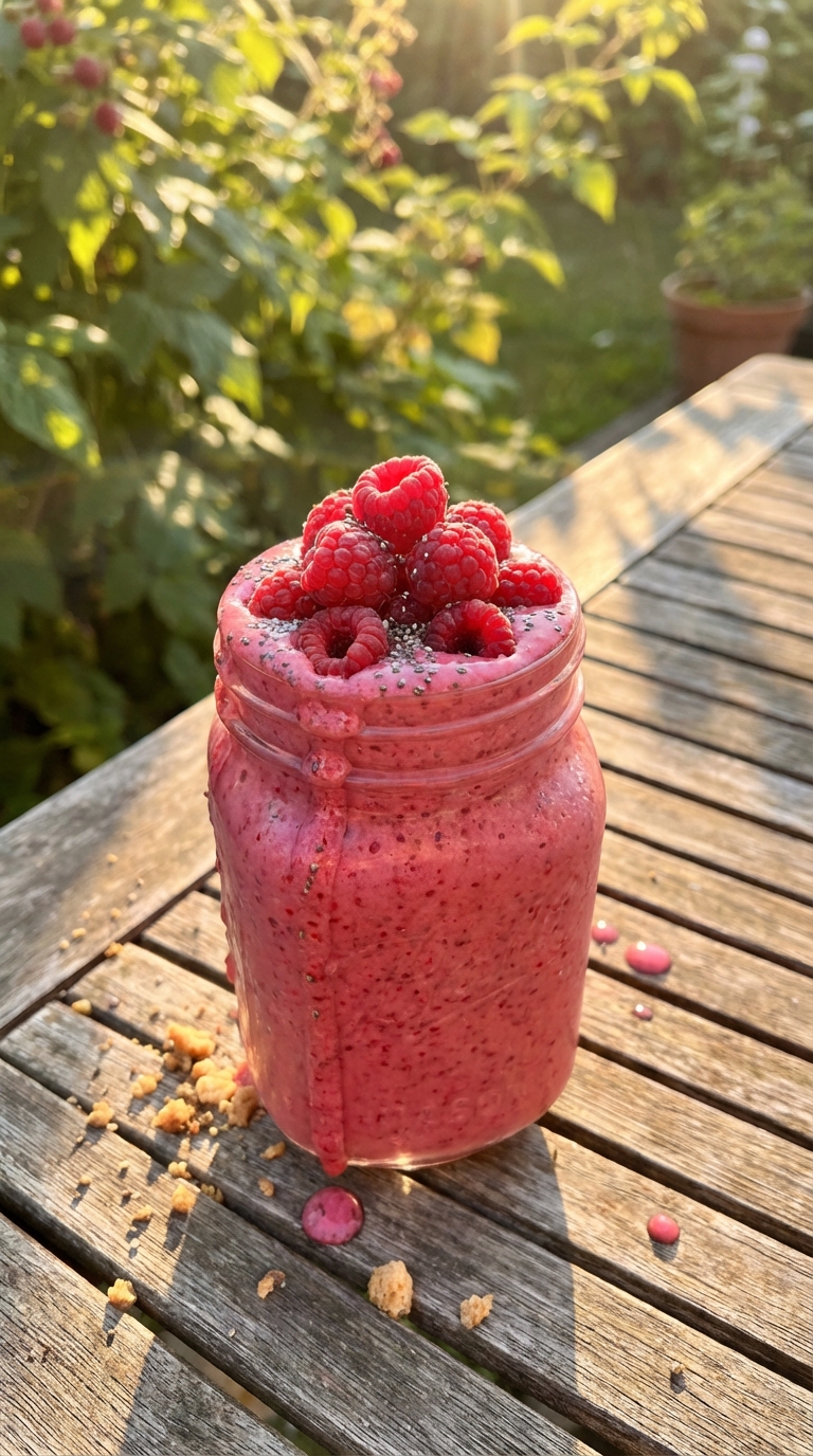 Creamy Raspberry Chia Smoothie