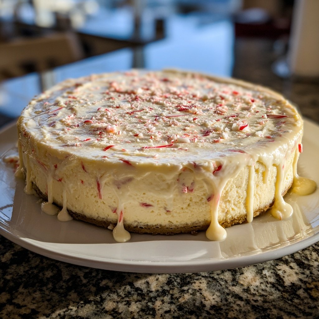 Peppermint Cheesecake with Chocolate Crust