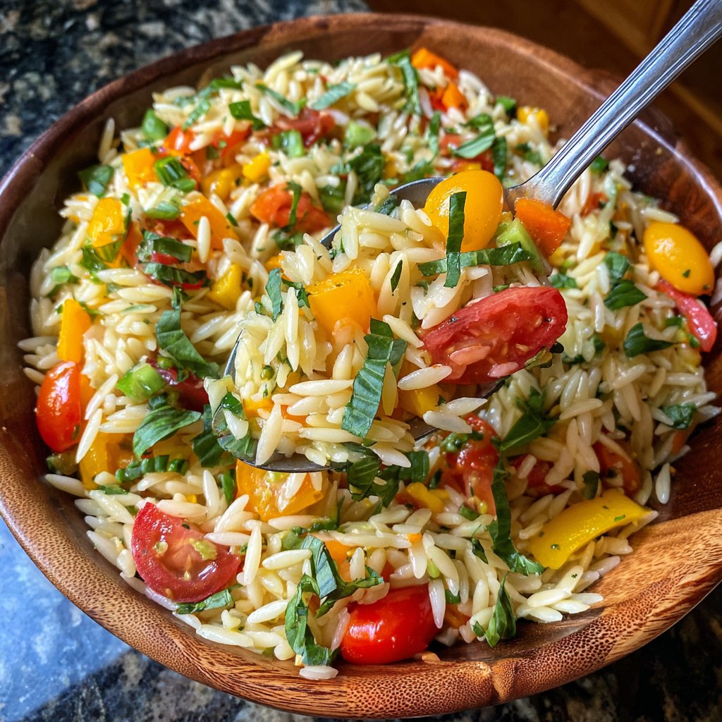Spring Vegetable Orzo Salad